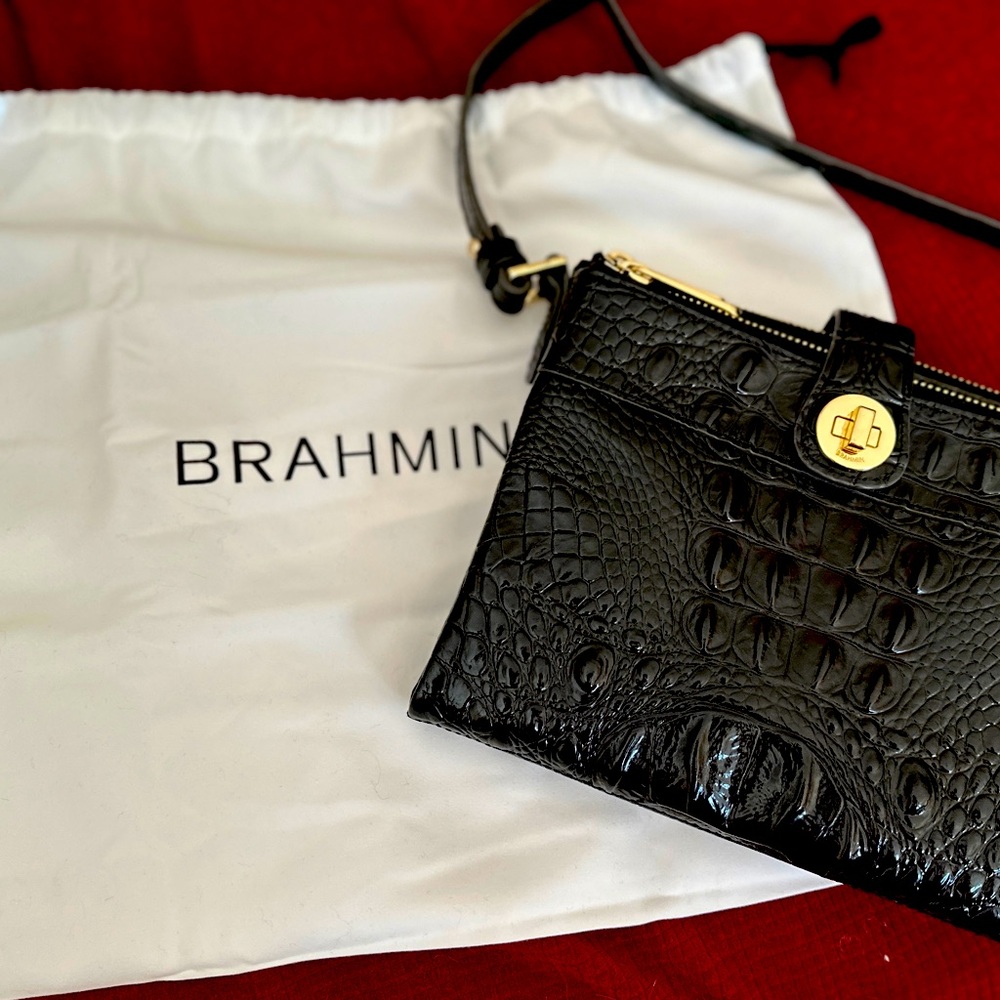 PRISTINE Brahmin Mina leather crossbody